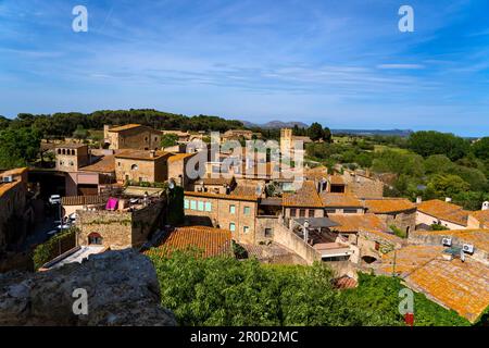 Peratallada, Forallac, Baix Emporda, Costa Brava, Girona, Catalogna Foto Stock