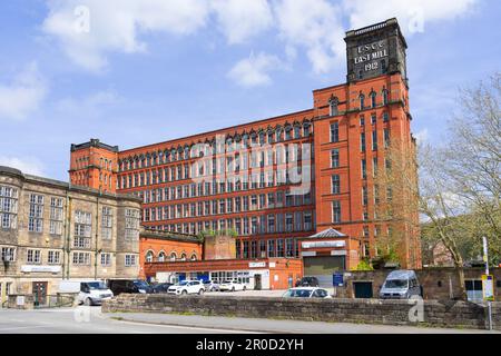 Belper Mill Derwent Valley Mills Sito Patrimonio dell'Umanità East Mill torre di Strutt's Mill Belper North Mill Belper Derbyshire Amber Valley Inghilterra Regno Unito GB Foto Stock