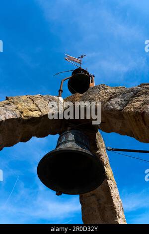 Torre de les Hores in Peratallada, Forallac, Baix Emporda, Costa Brava, Girona, Catalogna Foto Stock