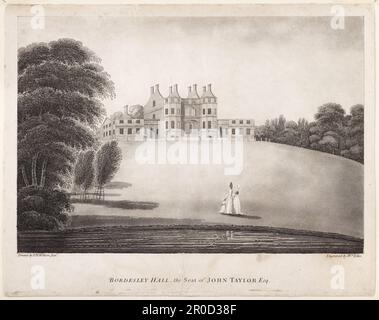 Incisione. - Bordesley Hall, Birmingham, 1792. Incisore: William Ellis. Disegnato da: P H Witton. Scritto: 'Bordesley Hall, la sede di John Taylor Esq.' Foto Stock