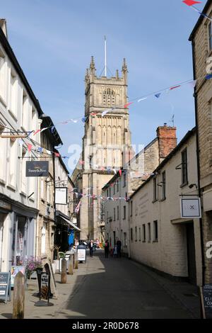 Intorno a Cirencester una piccola cittadina nelle Cotswolds UK Foto Stock