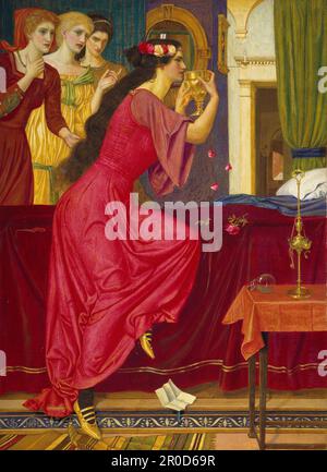 Sigismonda bere il veleno. Artista: Joseph Edward Southall Foto Stock