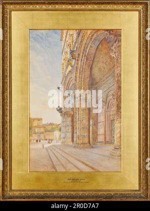 San Martino , Lucca , Italia. - Il fronte Ovest,1887. Henry Roderick Newman (d.1917) Foto Stock