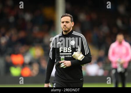 Craven Cottage, Fulham, Londra, Regno Unito. 8th maggio, 2023. Premier League Football, Fulham contro Leicester City; portiere Danny Ward of Leicester City Credit: Action Plus Sports/Alamy Live News Foto Stock