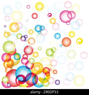 Sfondo astratto con bolle Illustrazione Vettoriale
