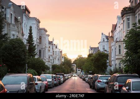 Il quartiere Südstadt, il quartiere Gründerzeit, Bonn, la Renania Settentrionale-Vestfalia, Germania Foto Stock