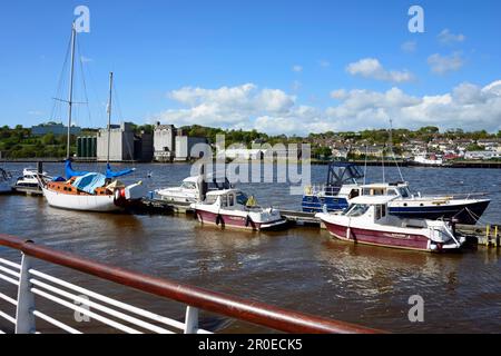 Barche, fiume Suir, Waterford, Irlanda Foto Stock