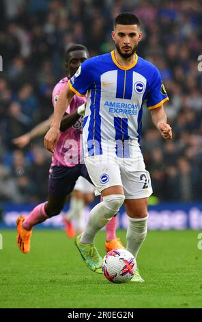 Brighton, Regno Unito. 08th maggio, 2023. Deniz Undai di Brighton e Hove Albion durante la partita della Premier League tra Brighton e Hove Albion ed Everton all'Amex il 8th 2023 maggio a Brighton, Inghilterra. (Foto di Jeff Mood/phcimages.com) Credit: PHC Images/Alamy Live News Foto Stock