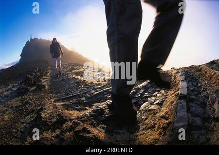 Wandern, Madeira, Portogallo Foto Stock