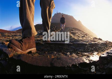 Wandern, Madeira, Portogallo Foto Stock