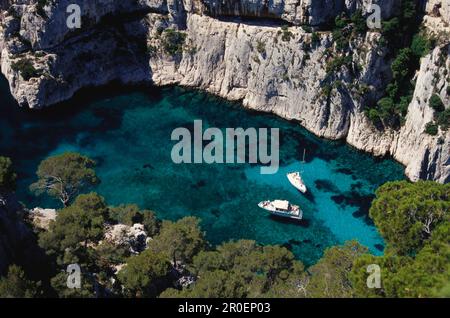 Calanque d'En-Vau, Cote d'Azur, Bouches-du-Rhone Provence, Frankreich Foto Stock