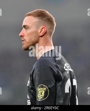 Brighton, Regno Unito. 08th maggio, 2023. Jason Steele portiere di Brighton e Hove Albion durante la partita della Premier League tra Brighton & Hove Albion ed Everton all'Amex il 8th 2023 maggio a Brighton, Inghilterra. (Foto di Jeff Mood/phcimages.com) Credit: PHC Images/Alamy Live News Foto Stock