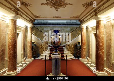 Vista interna del castello di Linderhof, Ettal, Baviera, Germania, Europa Foto Stock