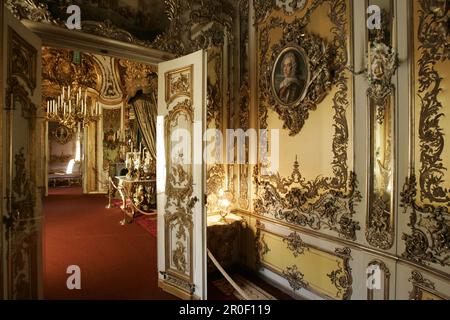 Vista interna del castello di Linderhof, Ettal, Baviera, Germania, Europa Foto Stock