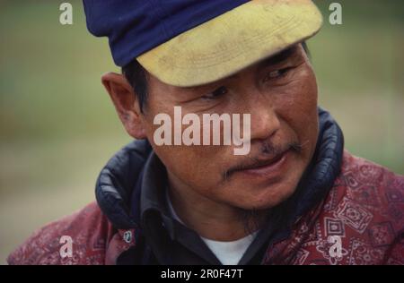 Ritratto di un Inuit, Alaska, USA, America Foto Stock