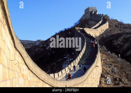 Grande Muraglia Cinese vicino a Badaling, Cina, Asia Foto Stock