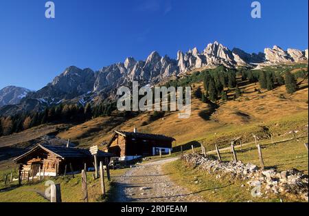 Rifugio alpino, Mandlwand, Hochkoenig, stato di Salisburgo, Austria Foto Stock