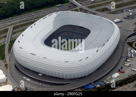 Allianz Arena, stadio di calcio, Monaco Foto Stock