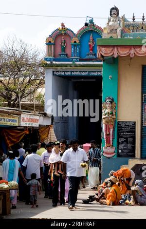 India del sud Tamil Nadu Kanyakumari tempio indù district Foto Stock