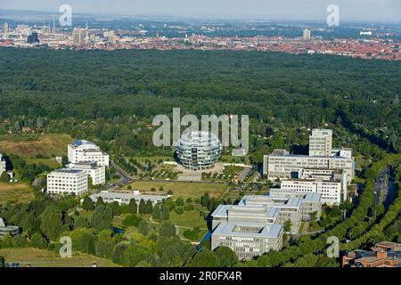 Veduta aerea di Medical Park, Hannover, bassa Sassonia, Germania Foto Stock