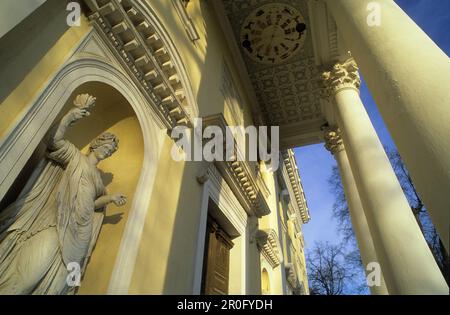 Parte del castello di Worlitz, Dessau-Worlitz Garden Realm, Worlitz, Sassonia-Anhalt, Germania Foto Stock