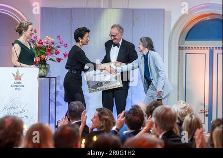 AMSTERDAM - Anjet Daanje ha vinto il Premio Libris Letteratura. Daanje ha vinto il premio per il suo romanzo la canzone di cicogna e dromedario. ANP EVERT ELZINGA olanda fuori - belgio fuori Foto Stock