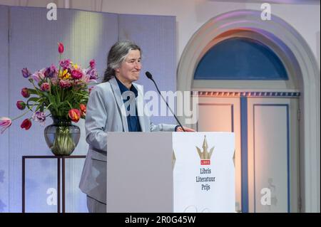 AMSTERDAM - Anjet Daanje ha vinto il Premio Libris Letteratura. Daanje ha vinto il premio per il suo romanzo la canzone di cicogna e dromedario. ANP EVERT ELZINGA olanda fuori - belgio fuori Foto Stock