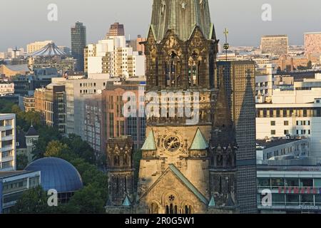 Kaiser Wilhelm Memorial Church, Charlottenburg di Berlino, Germania Foto Stock