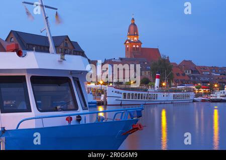 St Mary's Church, Waren, Meclemburgo-Pomerania occidentale, Germania Foto Stock