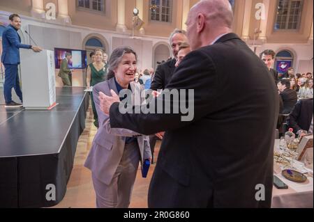 AMSTERDAM - Anjet Daanje ha vinto il Premio Libris Letteratura. Daanje ha vinto il premio per il suo romanzo la canzone di cicogna e dromedario. ANP EVERT ELZINGA olanda fuori - belgio fuori Foto Stock