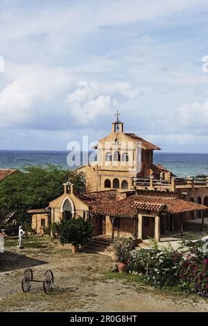 La chiesa, Pueblos de Margarita, Juan Griego, Isla Margarita, Nueva Esparta, Venezuela Foto Stock