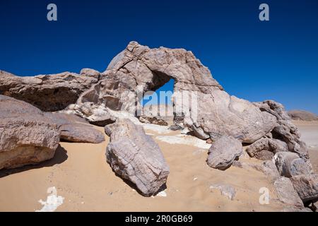 Formazione su Crystal Mountain, Egitto, deserto libico Foto Stock