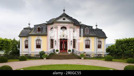 Dornburger castelli, Rokoko castello, Dornburg, vicino a Jena, Turingia, Germania, Europa Foto Stock