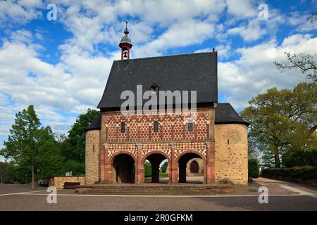 Sala del re presso l'abbazia di Lorsch, Lorsch, Hessische Bergstrasse, Assia, Germania Foto Stock