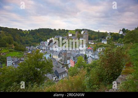 Viewl a Monschau, Eifel, Nord Reno-Westfalia, Germania, Europa Foto Stock