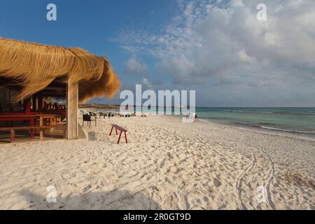 Es Trenc, playa, spiaggia, vicino a Colonia de Sant Jordi, Maiorca, isole Baleari, Spagna, Europa Foto Stock