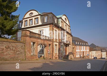 Piccolo castello a Schloßstrasse, Blieskastel, Bliesgau, Saarland, Germania, Europa Foto Stock