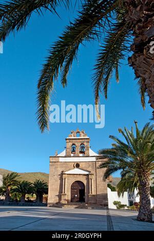 Chiesa di pellegrinaggio, Santuario de la Vega Vega de Rio de las Palmas, Fuerteventura, Isole Canarie, Spagna Foto Stock