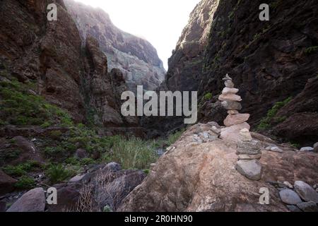 Masca Gorge escursione, Tenerife, Isole Canarie, Spagna Foto Stock