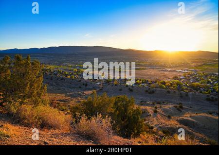 Un Alba sul Colorado rurale Foto Stock