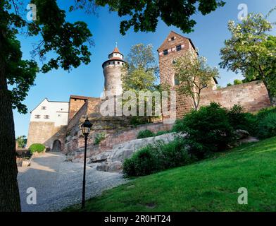 Il castello imperiale, Norimberga, Media Franconia, Baviera, Germania Foto Stock