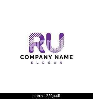 Logo RU Letter Design. Logo lettera RU Illustrazione vettoriale - vettore Illustrazione Vettoriale