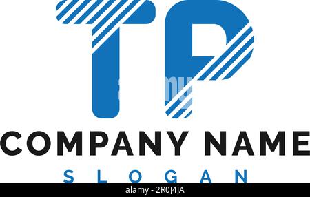 TP Letter Logo Design. TP Letter logo Vector Illustration - vettore Illustrazione Vettoriale