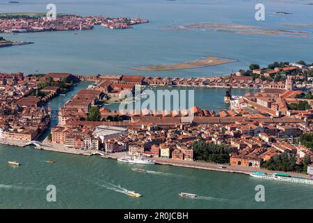 Antenna dell'Arsenale di Venezia, storico quartiere militare industriale della cantieristica navale di Venezia, Laguna, Venezia, Italia Foto Stock