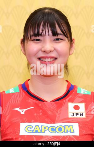 Tokyo, Giappone. JVA ha annunciato la squadra nazionale femminile giapponese del 2023. 8th maggio, 2023. Nichika Yamada (JPN) Volley : 2023 Conferenza stampa di lancio della Japan Volley Association (JVA) a Tokyo, Giappone. JVA ha annunciato la squadra nazionale femminile giapponese 2023. Credit: Yohei Osada/AFLO SPORT/Alamy Live News Foto Stock