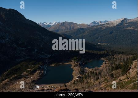 Laghi del Colbricon, Val Travignolo, Gruppo pala, Dolomiti, Alto Adige, Italia Foto Stock