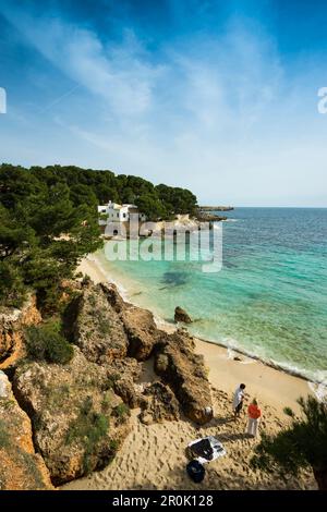 Cala Gat, Cala Rajada, Maiorca, isole Baleari, Spagna Foto Stock
