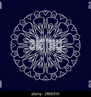Mandala progetta l'illustrazione vettoriale di sfondo Illustrazione Vettoriale