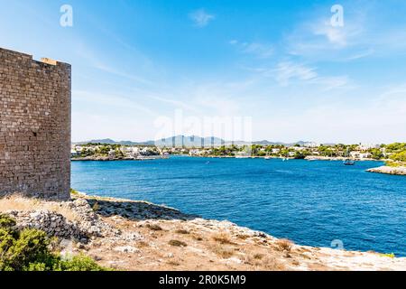 Baia vicino a Porto Christo, Maiorca, isole Baleari, Spagna Foto Stock