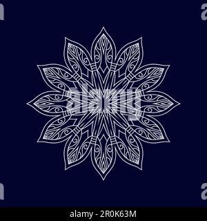 Mandala progetta l'illustrazione vettoriale di sfondo Illustrazione Vettoriale